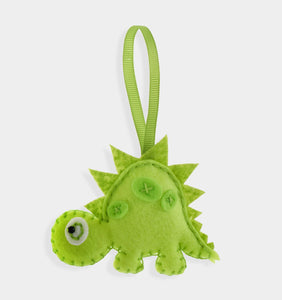 DIY Ornament Felt Kit, Green Dinosaur