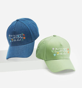 Denim Baseball Cap, 2 Asst.