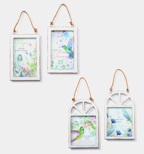 Framed Hanging Sign, 2 Asst.