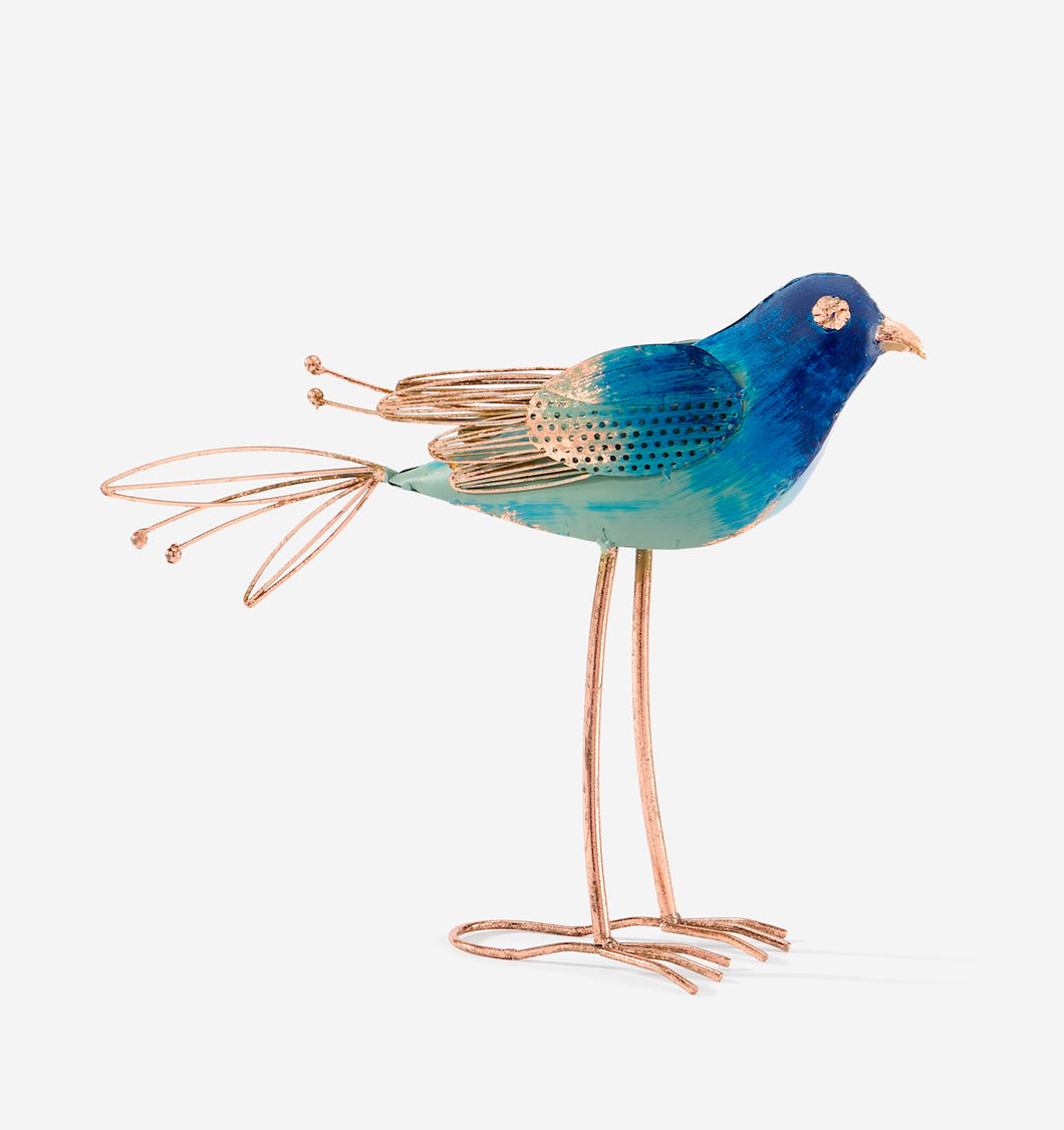 Blue Bird Metal Figurine