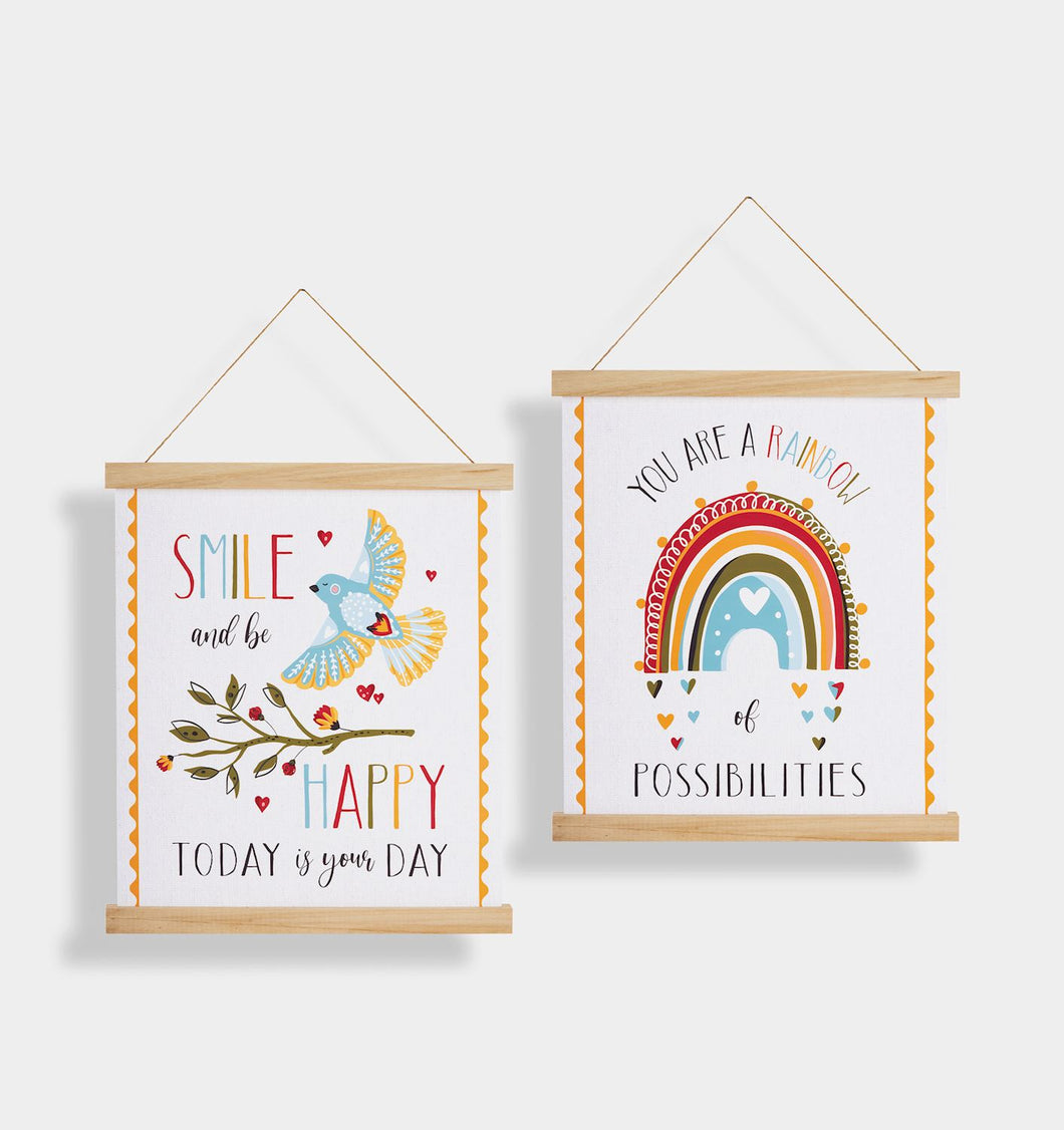 Canvas Sentiment Banner, 2 Asst.