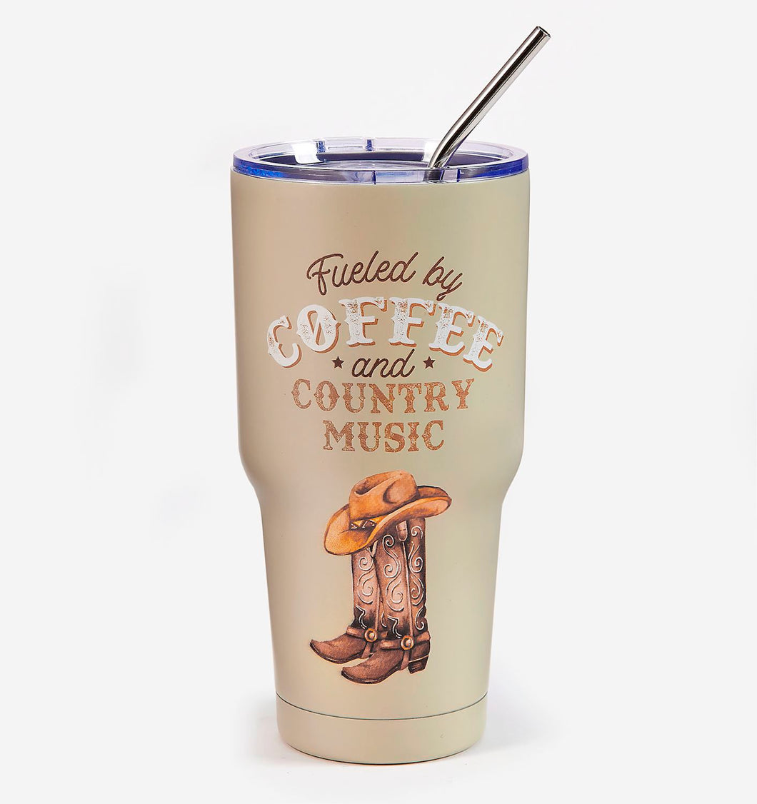Cowboy Boots Travel Tumbler