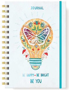 Designer Greetings Journal - Be Happy Be Bright Be You